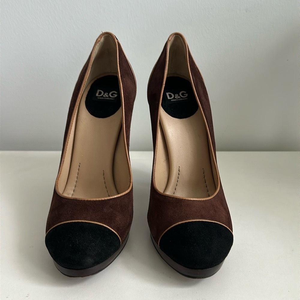 Dolce & Gabbana | Women’s Vintage Color Block Stacked Heel